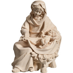 María sentada con Niño Jesús